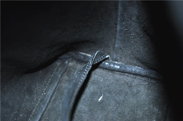 Authentic GUCCI Bamboo Vintage Shoulder Tote Bag Purse Leather Black 2869E