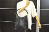 Authentic GUCCI Bamboo Vintage Shoulder Tote Bag Purse Leather Black 2869E