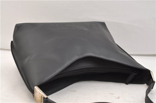 Authentic GUCCI Vintage Shoulder Hand Bag Purse Leather 0013017 Black 2870E