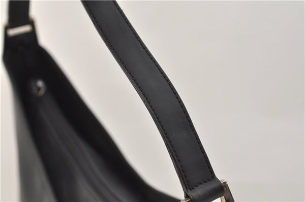 Authentic GUCCI Vintage Shoulder Hand Bag Purse Leather 0013017 Black 2870E