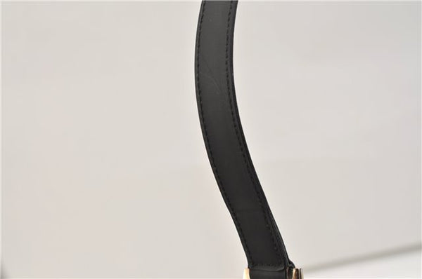 Authentic GUCCI Vintage Shoulder Hand Bag Purse Leather 0013017 Black 2870E