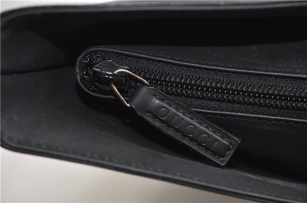 Authentic GUCCI Vintage Shoulder Hand Bag Purse Leather 0013017 Black 2870E