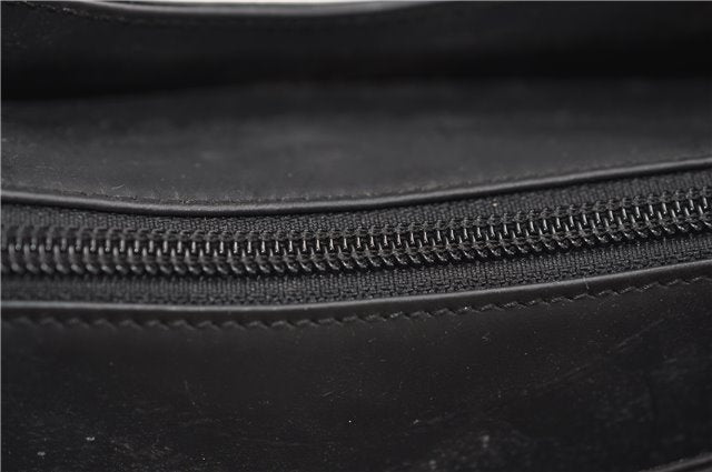 Authentic GUCCI Vintage Shoulder Hand Bag Purse Leather 0013017 Black 2870E