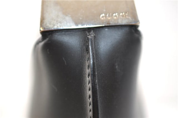 Authentic GUCCI Vintage Shoulder Hand Bag Purse Leather 0013017 Black 2870E