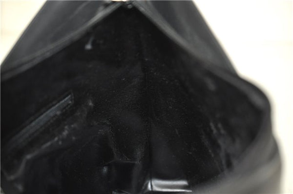 Authentic GUCCI Vintage Shoulder Hand Bag Purse Leather 0013017 Black 2870E