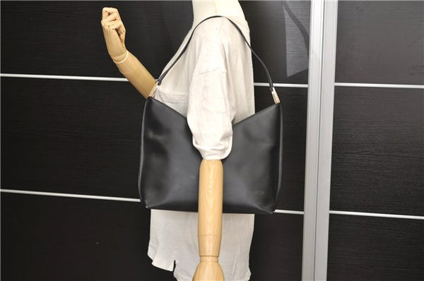 Authentic GUCCI Vintage Shoulder Hand Bag Purse Leather 0013017 Black 2870E