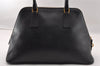 Authentic PRADA Vintage Saffiano Leather Shoulder Hand Bag Purse Black 2870I