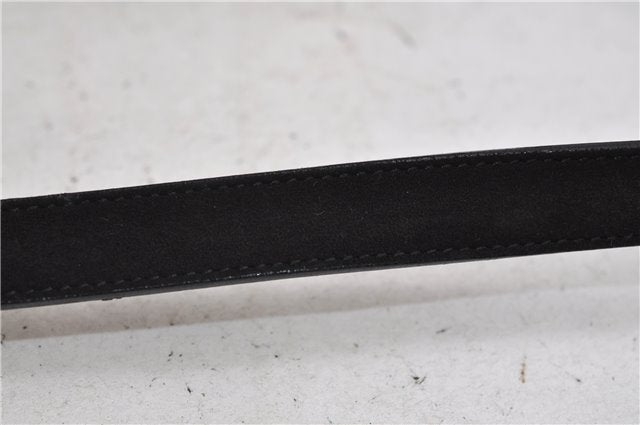 Authentic GUCCI Vintage Shoulder Hand Bag Purse Suede Leather Black 2871E