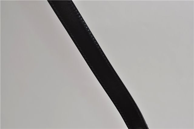 Authentic GUCCI Vintage Shoulder Hand Bag Purse Suede Leather Black 2871E