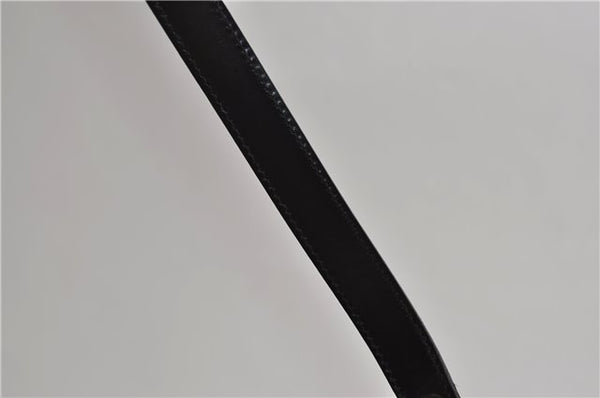 Authentic GUCCI Vintage Shoulder Hand Bag Purse Suede Leather Black 2871E