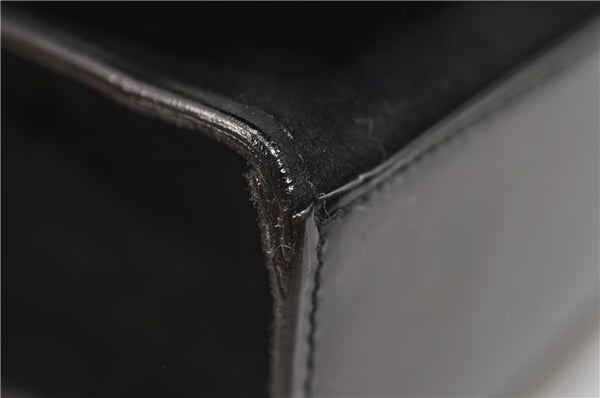 Authentic GUCCI Vintage Shoulder Hand Bag Purse Suede Leather Black 2871E