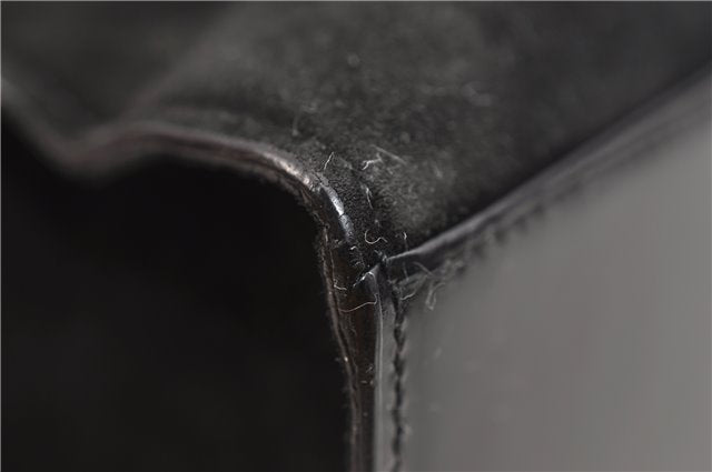 Authentic GUCCI Vintage Shoulder Hand Bag Purse Suede Leather Black 2871E