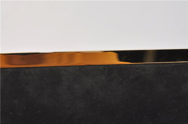 Authentic GUCCI Vintage Shoulder Hand Bag Purse Suede Leather Black 2871E