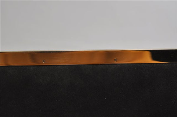 Authentic GUCCI Vintage Shoulder Hand Bag Purse Suede Leather Black 2871E