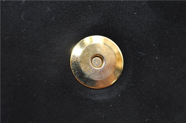 Authentic GUCCI Vintage Shoulder Hand Bag Purse Suede Leather Black 2871E