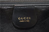 Authentic GUCCI Vintage Shoulder Hand Bag Purse Suede Leather Black 2871E