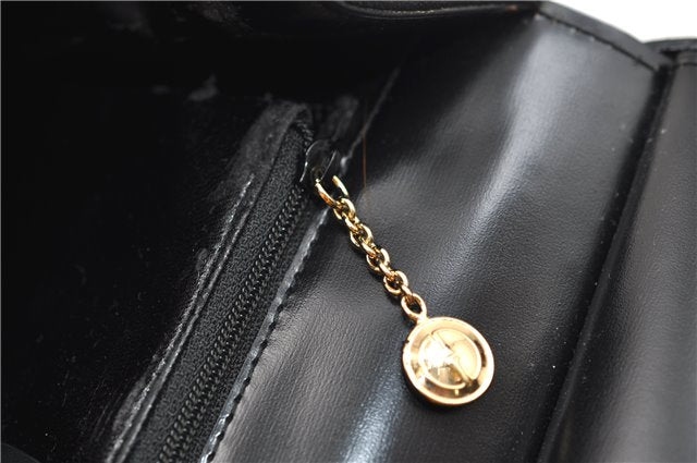 Authentic GUCCI Vintage Shoulder Hand Bag Purse Suede Leather Black 2871E