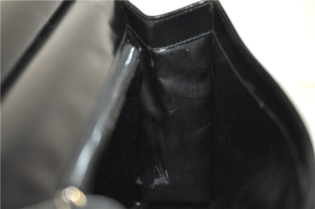 Authentic GUCCI Vintage Shoulder Hand Bag Purse Suede Leather Black 2871E