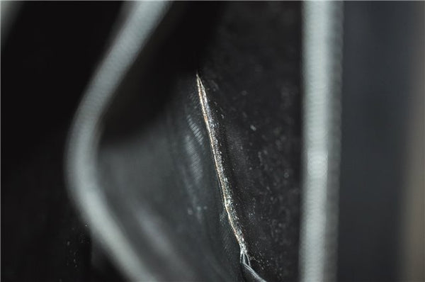 Authentic GUCCI Vintage Shoulder Hand Bag Purse Suede Leather Black 2871E