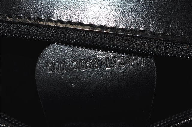 Authentic GUCCI Vintage Shoulder Hand Bag Purse Suede Leather Black 2871E