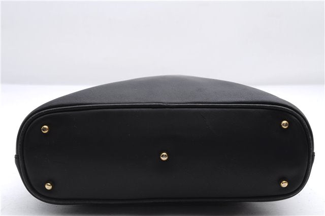 Authentic GUCCI Bamboo Vintage 2way Hand Shoulder Bag Leather Black Junk 2873E