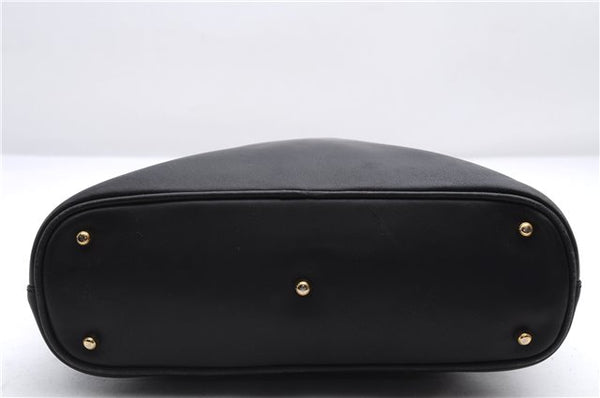 Authentic GUCCI Bamboo Vintage 2way Hand Shoulder Bag Leather Black Junk 2873E