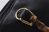 Authentic GUCCI Bamboo Vintage 2way Hand Shoulder Bag Leather Black Junk 2873E
