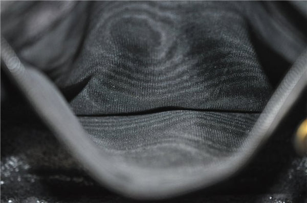 Authentic GUCCI Bamboo Vintage 2way Hand Shoulder Bag Leather Black Junk 2873E