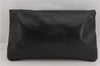 Authentic BALENCIAGA Giant Envelope Clutch Bag Purse Leather 204534 Black 2873F