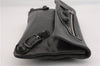 Authentic BALENCIAGA Giant Envelope Clutch Bag Purse Leather 204534 Black 2873F