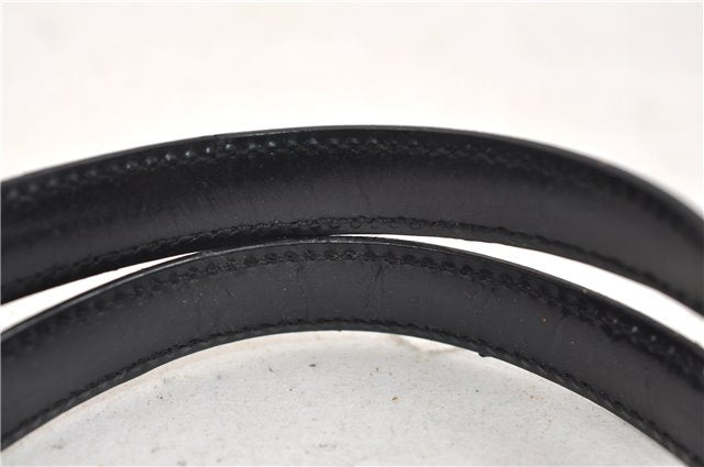 Authentic GUCCI Vintage Shoulder Hand Bag Purse Leather Black 2874E