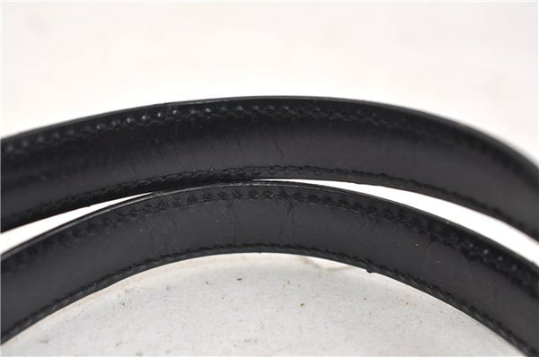 Authentic GUCCI Vintage Shoulder Hand Bag Purse Leather Black 2874E