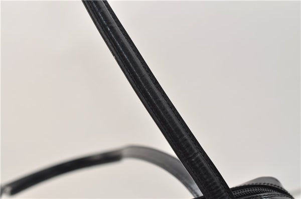 Authentic GUCCI Vintage Shoulder Hand Bag Purse Leather Black 2874E