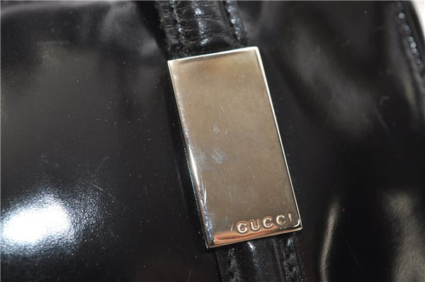 Authentic GUCCI Vintage Shoulder Hand Bag Purse Leather Black 2874E