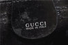 Authentic GUCCI Vintage Shoulder Hand Bag Purse Leather Black 2874E