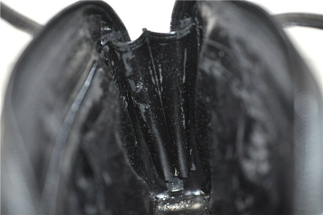 Authentic GUCCI Vintage Shoulder Hand Bag Purse Leather Black 2874E