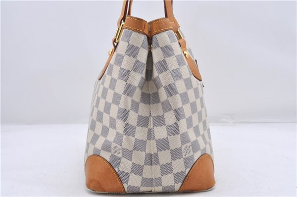 Auth Louis Vuitton Damier Azur Hampstead PM Shoulder Tote Bag N51207 LV 2875D