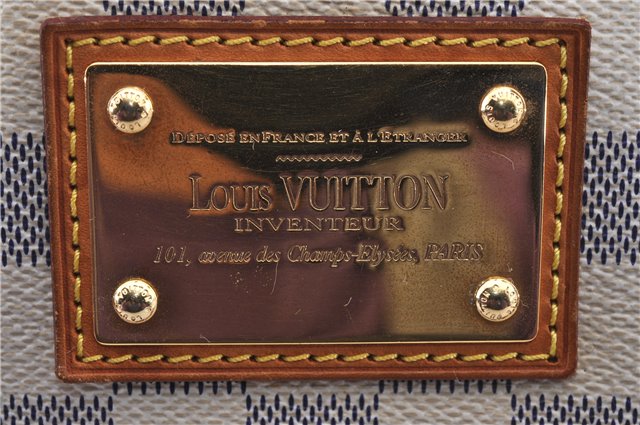 Auth Louis Vuitton Damier Azur Hampstead PM Shoulder Tote Bag N51207 LV 2875D