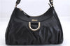 Authentic GUCCI Abbey Vintage Shoulder Hand Bag Purse Leather 190525 Black 2875E