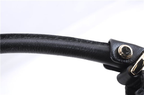 Authentic GUCCI Abbey Vintage Shoulder Hand Bag Purse Leather 190525 Black 2875E