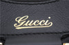 Authentic GUCCI Abbey Vintage Shoulder Hand Bag Purse Leather 190525 Black 2875E