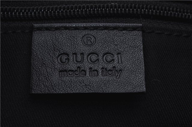 Authentic GUCCI Abbey Vintage Shoulder Hand Bag Purse Leather 190525 Black 2875E