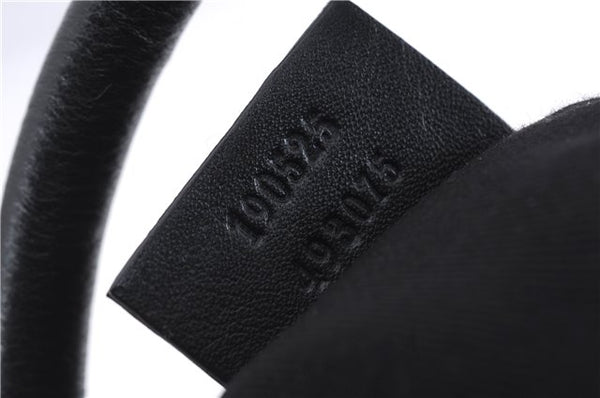 Authentic GUCCI Abbey Vintage Shoulder Hand Bag Purse Leather 190525 Black 2875E