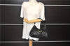 Authentic GUCCI Abbey Vintage Shoulder Hand Bag Purse Leather 190525 Black 2875E