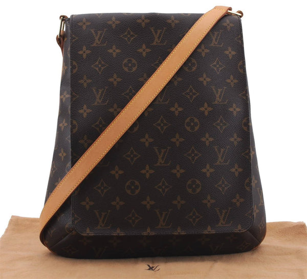 Authentic Louis Vuitton Monogram Musette Shoulder Cross Body Bag M51256 LV 2876D