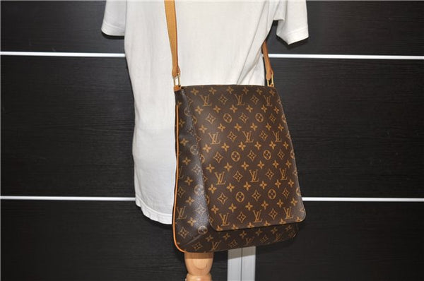 Authentic Louis Vuitton Monogram Musette Shoulder Cross Body Bag M51256 LV 2876D