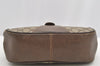 Authentic GUCCI Web Sherry Line Shoulder Bag GG PVC Leather Brown Junk 2876I