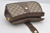 Authentic GUCCI Web Sherry Line Shoulder Bag GG PVC Leather Brown Junk 2876I