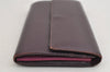 Authentic Louis Vuitton Epi Portefeuille Sarah Long Wallet M6374K Purple 2877I