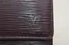 Authentic Louis Vuitton Epi Portefeuille Sarah Long Wallet M6374K Purple 2877I